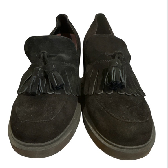 Aerosoles Gibes Leather Tassel Loafer-Block Heel - Picture 3 of 6